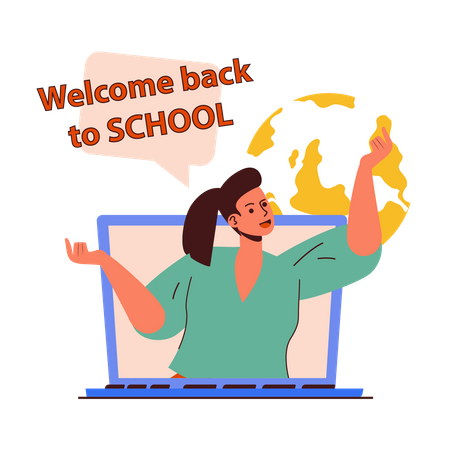 Welcome back To School  Illustration