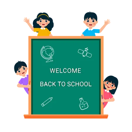 Welcome back to school  Illustration