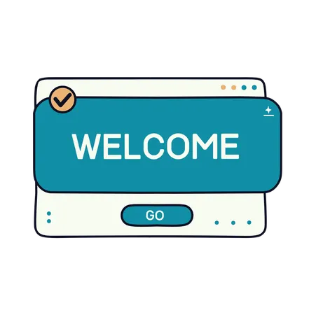 Welcome dashboard  Illustration