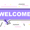 welcome message illustration free download