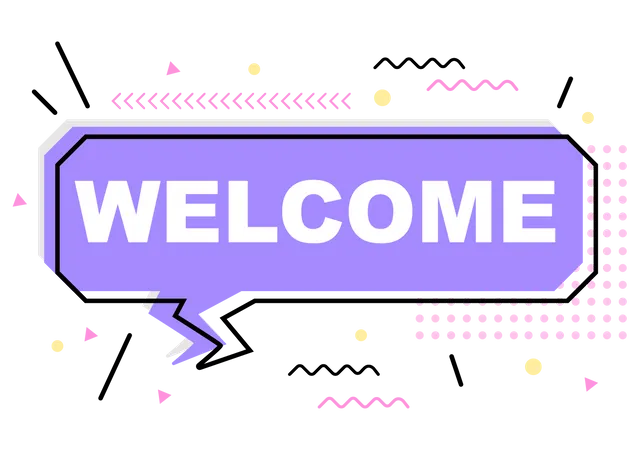 Welcome message  Illustration