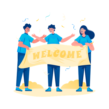 Welcome new teammates  Illustration