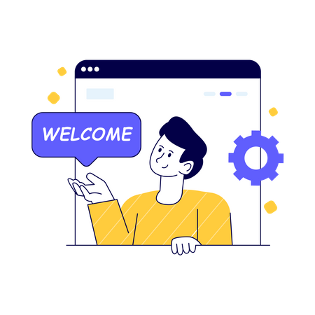 Welcome Page  Illustration