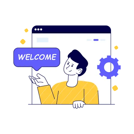 Welcome Page  Illustration