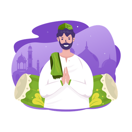 Welcome ramadan greetings  Illustration