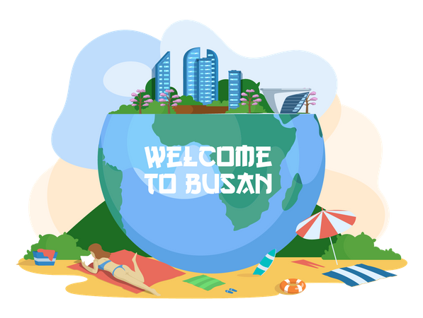 Welcome to Busan  Illustration