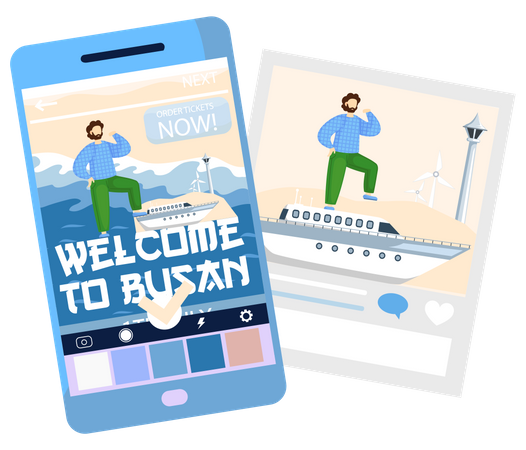 Welcome to Busan  イラスト