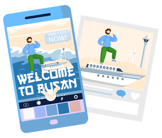 Welcome to Busan  Illustration