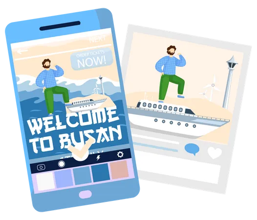 Welcome to Busan  Illustration