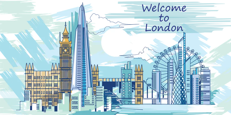 Welcome to London  Illustration