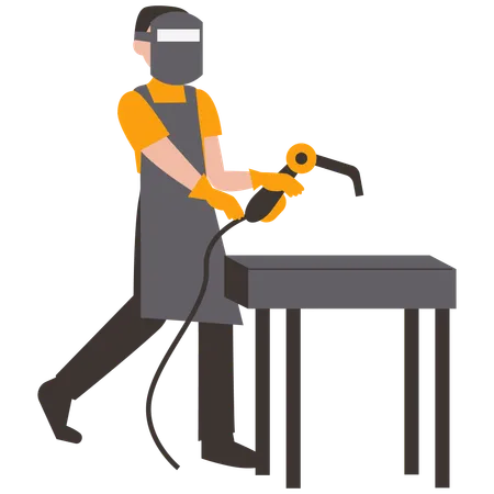 Welding Job  Illustration