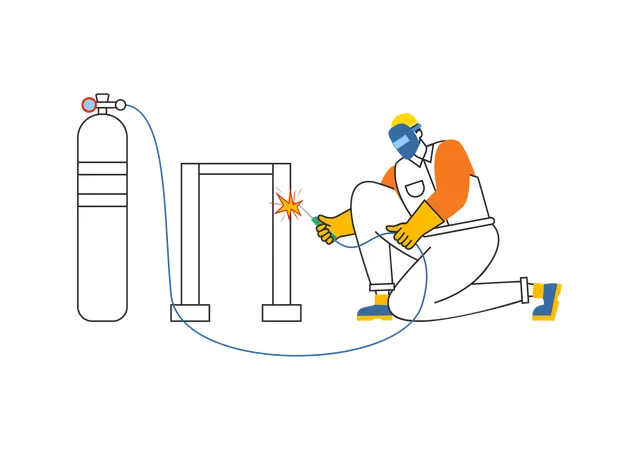 Welding Service at home  Illustration