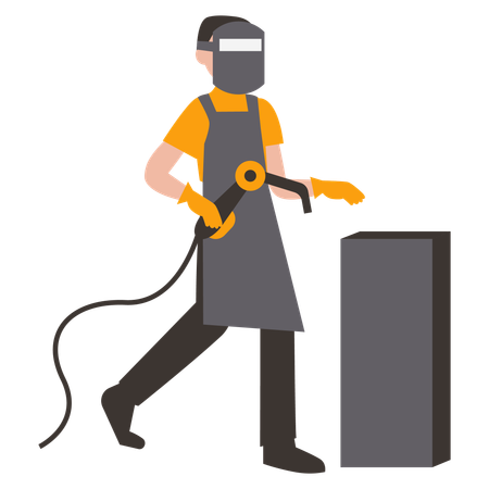 Welding Worker  Illustration