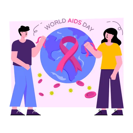 Welt-AIDS-Tag  Illustration