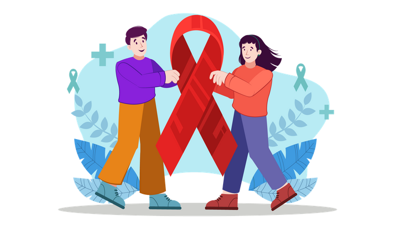 Welt-AIDS-Tag  Illustration