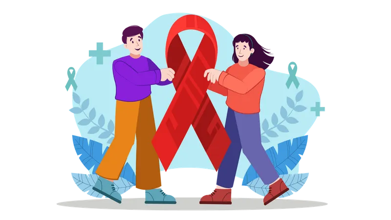 Welt-AIDS-Tag  Illustration