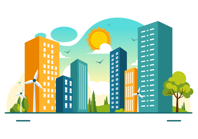 Welt-Habitat-Tag  Illustration