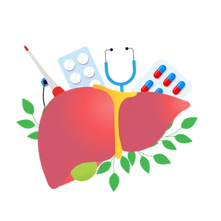 Welt-Hepatitis-Tag  Illustration