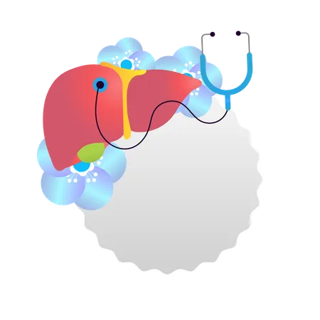 Welt-Hepatitis-Tag  Illustration