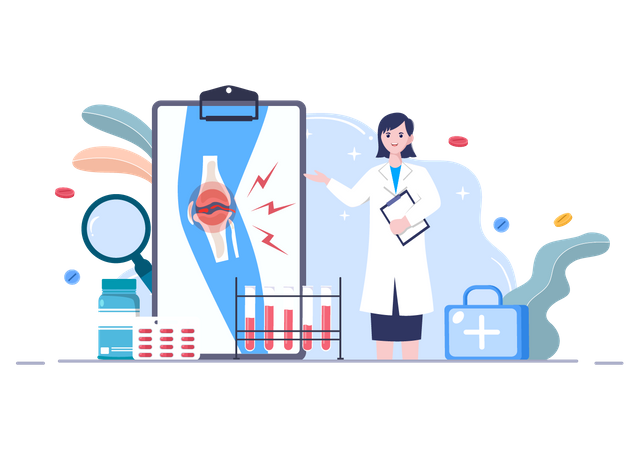 Weltarthritis-Aufklärungstag  Illustration