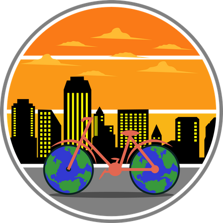 Weltfahrradtag  Illustration