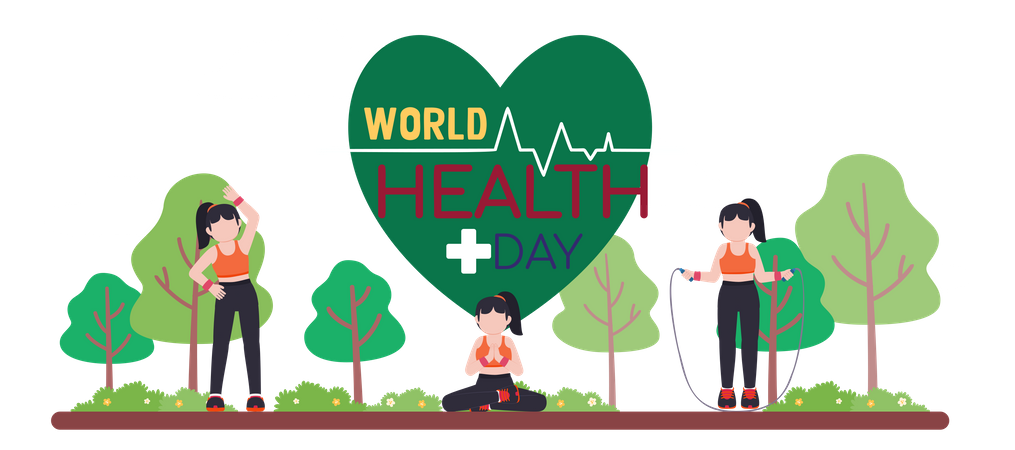 Weltgesundheitstag  Illustration