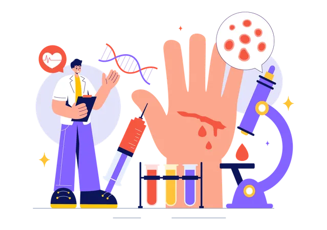 Welthämophilietag  Illustration