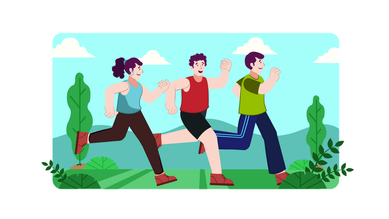 Weltlauftag  Illustration