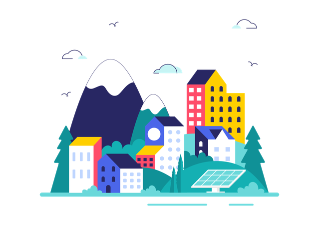 Welt-Habitat-Tag  Illustration