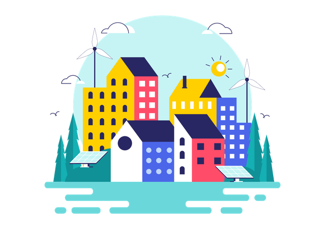 Welt-Habitat-Tag  Illustration