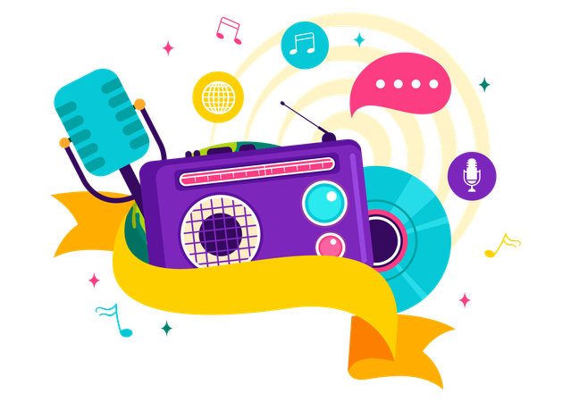 Weltradiotag  Illustration