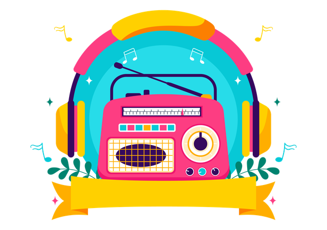 Weltradiotag  Illustration