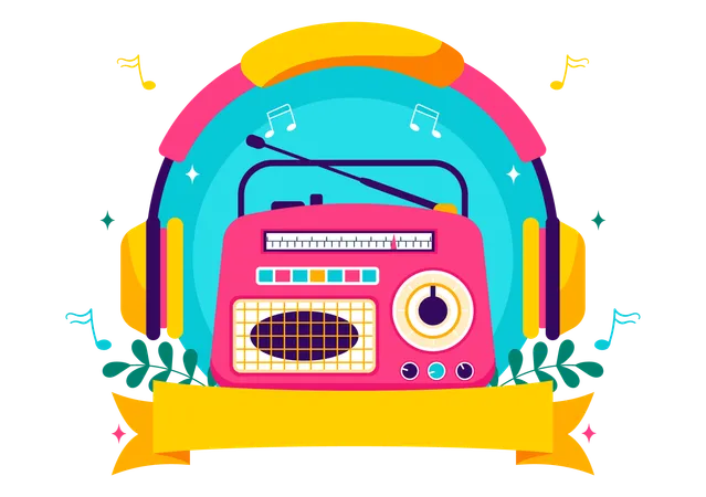 Weltradiotag  Illustration