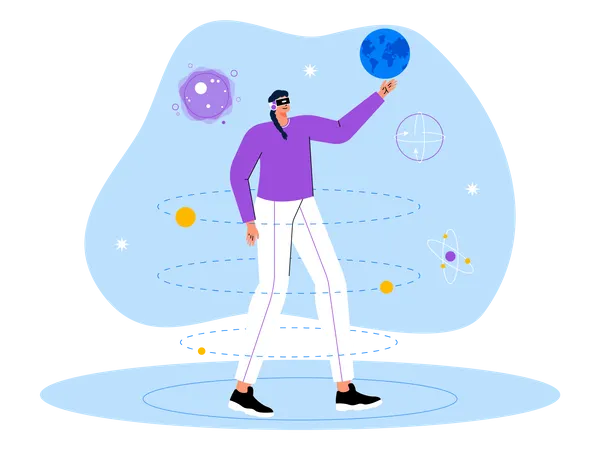 Weltraum-Metaversum  Illustration