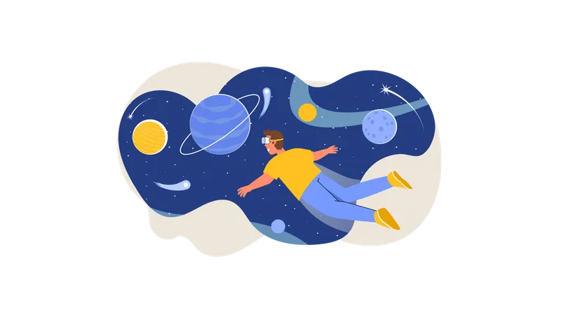 Weltraum-Metaversum  Illustration
