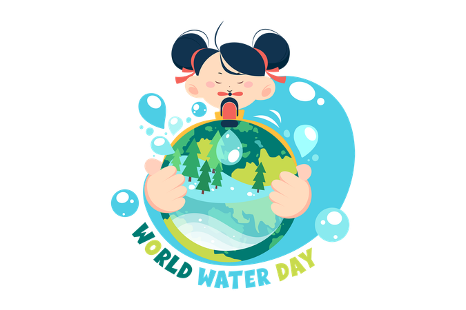 Welt-Wassertag  Illustration