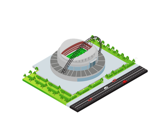 Wembley-Stadion  Illustration