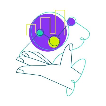 Werbemarketingstatistiken  Illustration