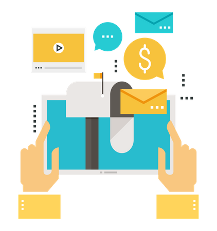 Werbemails  Illustration