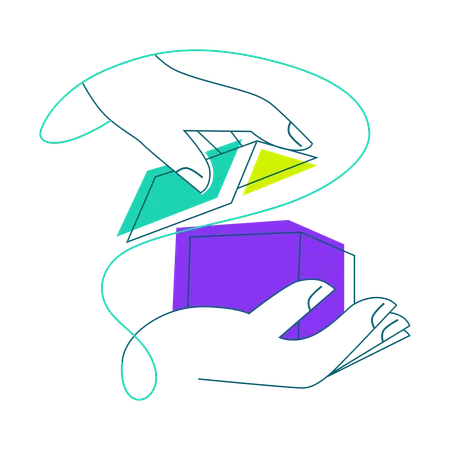 Zusammenstellung der Werbestrategie  Illustration