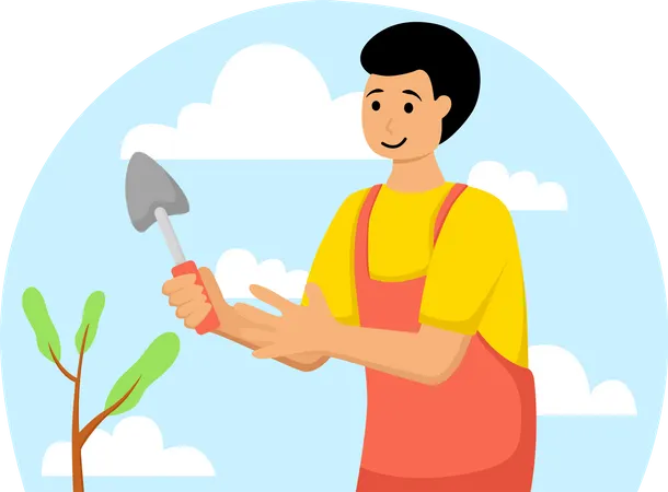 Werde grün  Illustration
