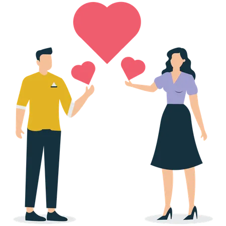 Wertschätzung und gegenseitige Bewunderung unter Kollegen  Illustration