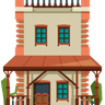 western building illustration free download