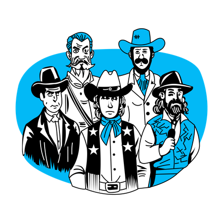 Western People  Illustration