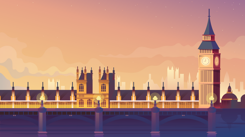 Westminster Bridge Illustration