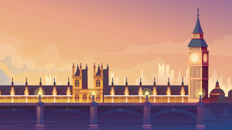 Westminster Brücke  Illustration