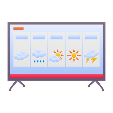 Wettervorhersage  Illustration