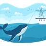 free hunting with whale illustrations