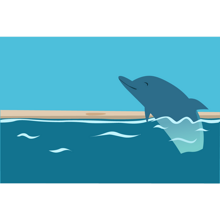 Whale inocean Illustration