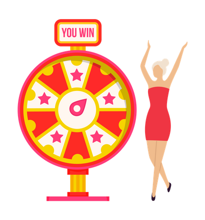 Wheel of fortune winner  イラスト